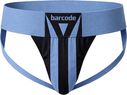 Barcode Berlin Jockstrap Zuri Bluebeige/Black - MAAT S - Heren Ondergoed - Jockstrap voor Man - Mannen Jock