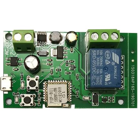 eWeLink DC5V 12V 24V 32V Wifi Schakelaar Draadloos Relais Module Smart Home Automatisering Modules Telefoon 1PCS groen