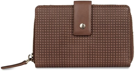 bugatti portemonnee Noemi Lady Zip Around Wallet Cognac bruine