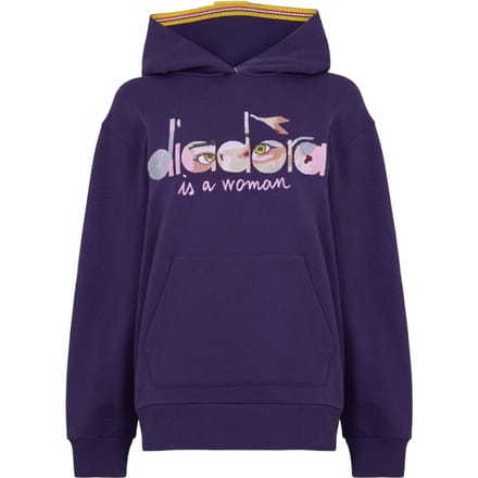 Diadora Dames/Dames Oog Polycotton Hoodie (Paars)