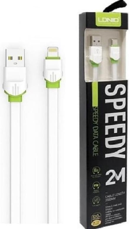 Lightning USB kabel LS35 - 2 meter Geschikt voor: Lightning Fast Cable voor Apple iPhone 13 / 12 / 11 / X / XS / XR / MAX / SE / 5 / 6 / 7 / 8 / Plus - iPhone oplader kabel
