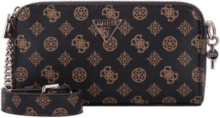 GUESS Schoudertas Eco Erica Status Crossbody Mocha Logo Donkerbruin