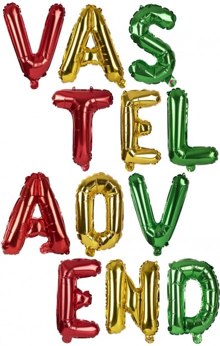 Folieballon | Carnaval Ballonnen Set | Vasteloavend | 37 cm