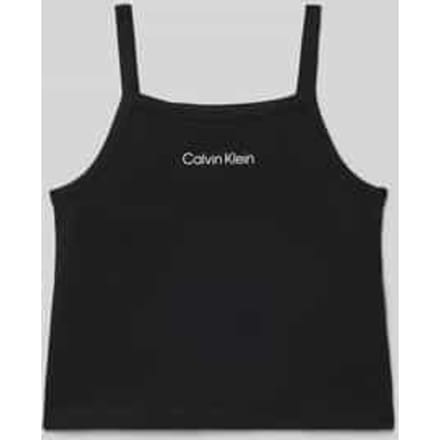 regular fit top met bandjes van viscosemix model 'PUNTO STRAP TOP'