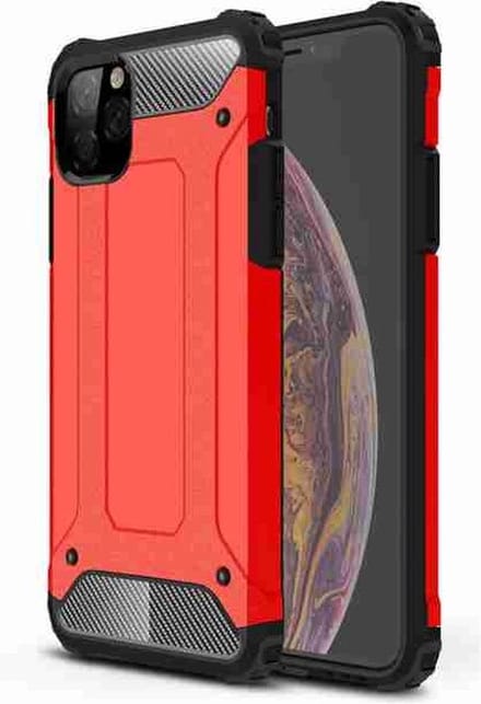 Cityhoesje-Anti Shock – iPhone 11 Pro – Backcover hoesje-Rood