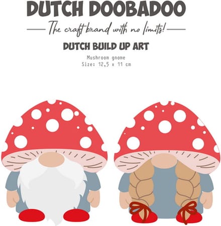 Dutch Doobadoo Build Up Gnome met paddenstoel A5 470.784.270 (09-23)