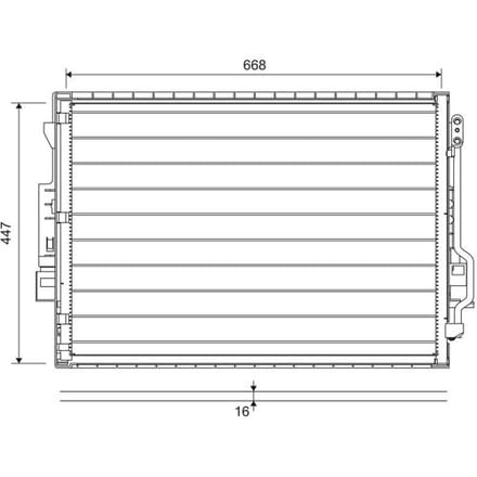 Condensator, airconditioning VALEO 822643