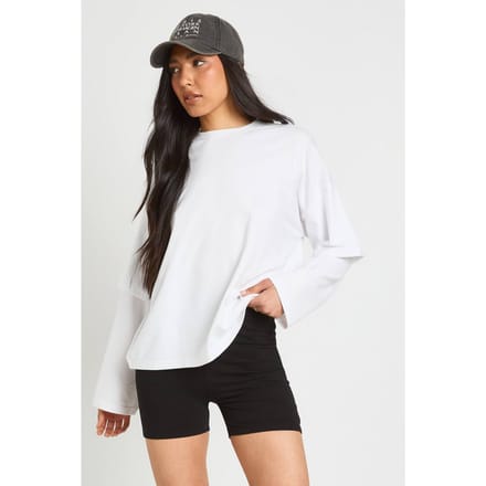 boohoo Dames Tall Basic Fietsbroek Kort | Zwart | Maat: 36