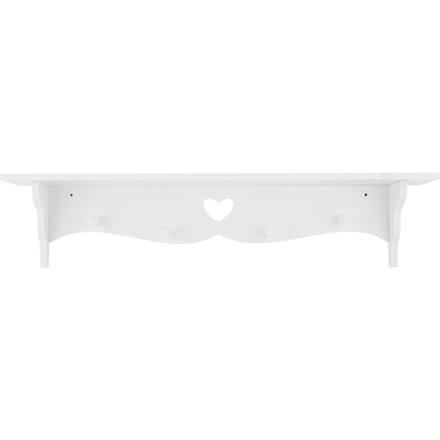 Witte Gesneden Wandhanger Holle Wandplank Wanddecoratie Kapstok Haak white