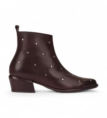 Wonders Fei 02 bruine leren enkellaarsjes