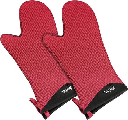 Ovenhandschoen grip rood