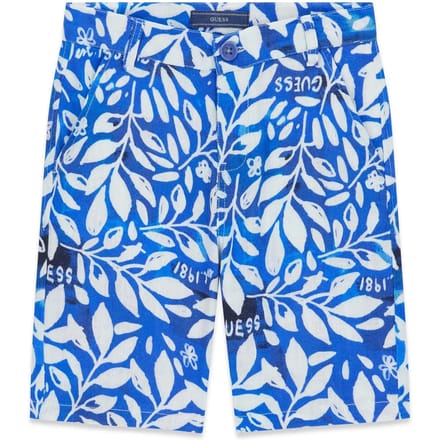 Linnen en viscose bermuda voor kinderen Guess