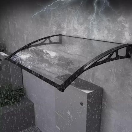 Deurluifel - Afdak - Buitenbescherming - UV-bestendig Polycarbonaat - 100x240cm - Transparant