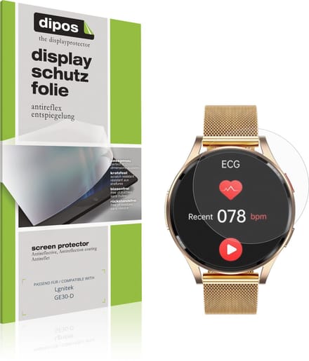 dipos – 6x Matte Beschermfolie geschikt voor Lgnitek GE30-D | Krasbestendige & antireflecterende Screenprotector Ultra-Thin
