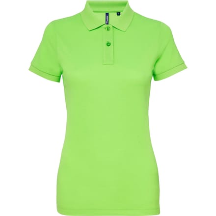 Asquith & Fox Dames/dames Performance Blend Poloshirt met korte mouwen (Neon Groen)
