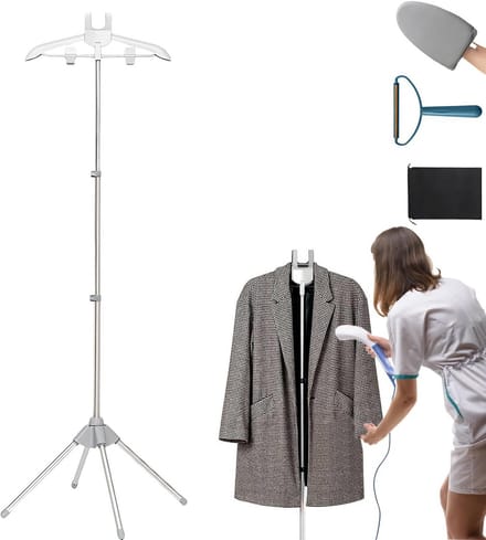 Telescopische Kledingstomer Standaard met Ophanghaak en Accessoires