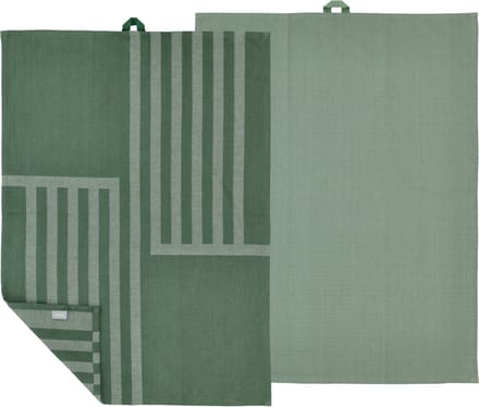 Södahl Reflection Theedoek 50 x 70 cm 2 stuks Pine green