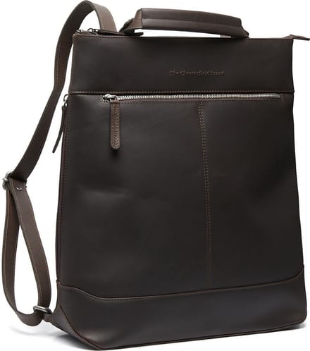 The Chesterfield Brand Omaha Waxed Pull Up Laptoprugzak - 14 inch - Bruin