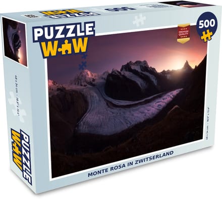 Puzzel Monte Rosa in Zwitserland - Legpuzzel - Puzzel 500 stukjes