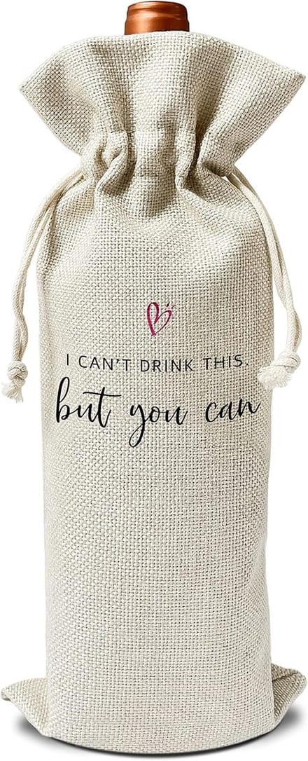 Herbruikbare Jute Zak voor Baby Aankondiging Cadeau