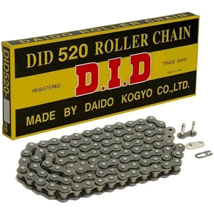 Motorfiets rolketting D.I.D 520(B&B) X 100 Mail. Rj