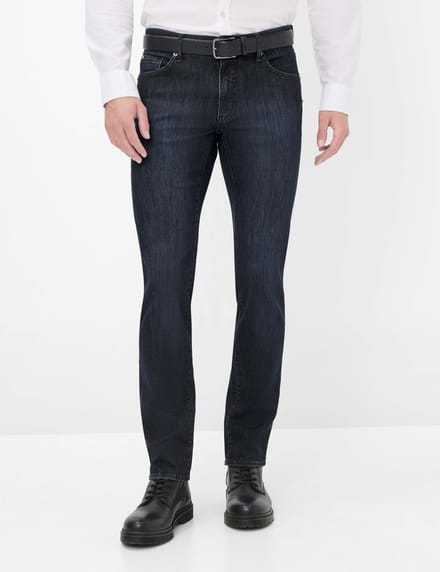 Brax Heren Jeans  Style CHUCK ocean blue, denim donkerblauw, maat 52/34