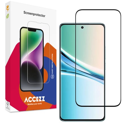 Accezz Screen Protector - Geschikt voor Xiaomi Redmi Note 15 (4G) - Gehard Glass Full Cover