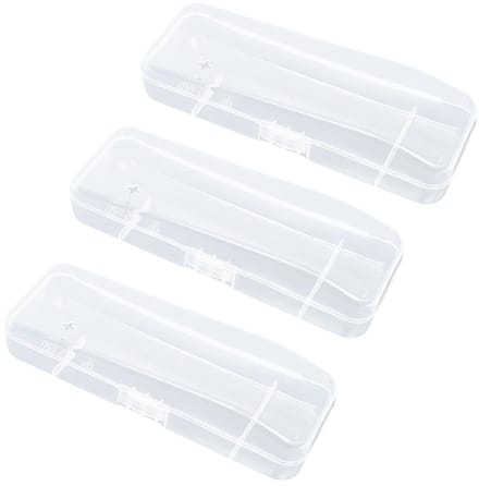 Dailygoods- Scheermes - 3 Stuks - Opbergdoos - Bescherming - Houder - Veiligheidswaarschuwing - Transparant - Scheermeshouder