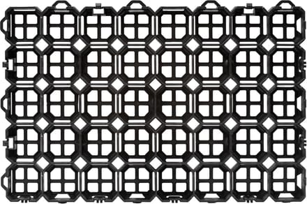 Wovar Paddockplaat Zwart 570 x 380 x 40 mm | Per Stuk