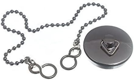 Metalen Wastafelstop 38mm (1 1/2 inch) met 30 cm Ketting