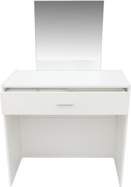 Kaptafel - make up visagie opmaaktafel - met spiegel en lade - wit