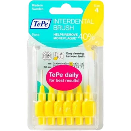 TePe Borstels 0,7 mm - 6 stuks.