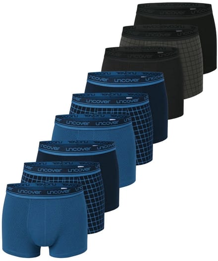 uncover by Schiesser Heren retro short / pant 9 pack Cotton