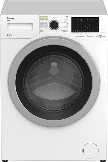 Beko HTV8736XSHT1 Was-droogcombinatie Vrijstaand Voorbelading Wit D