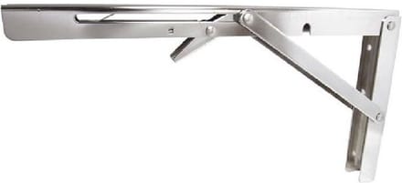 Tafelbladhouder Klapbaar Soft close - 150kg - Rvs 316 - Inklapbare plankdrager - Klapbare schapdragers