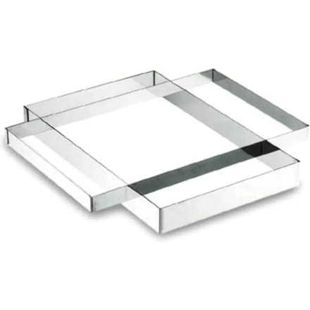 Rechthoekige roestvrijstalen plaat Lacor 18/10 - 30x40x5 cm