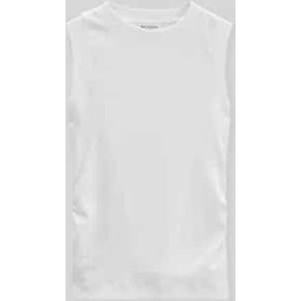 slim fit top van katoenmix
