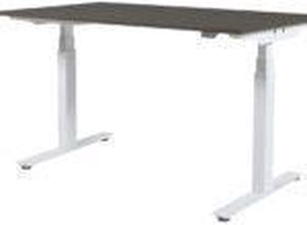 Zit Sta Bureau - Plus Elek 160x80 logan eik - wit frame
