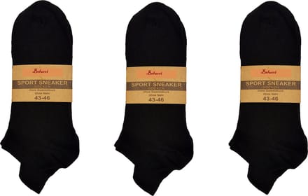 Belucci Sport Sneakersokken 9 Paar Zwart Maat 35/38