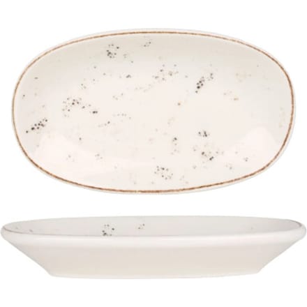 Bonna Serveerschaal - Grain - Porselein - 15x8.5 cm - set van 4