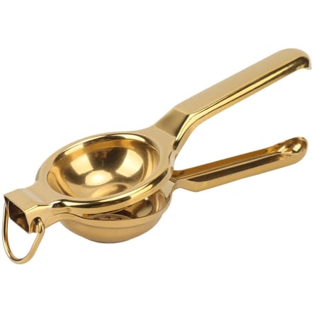 Citroenpers RVS Ergonomische Ultra Lange Handgreep Handpers Met Hefring voor L goud