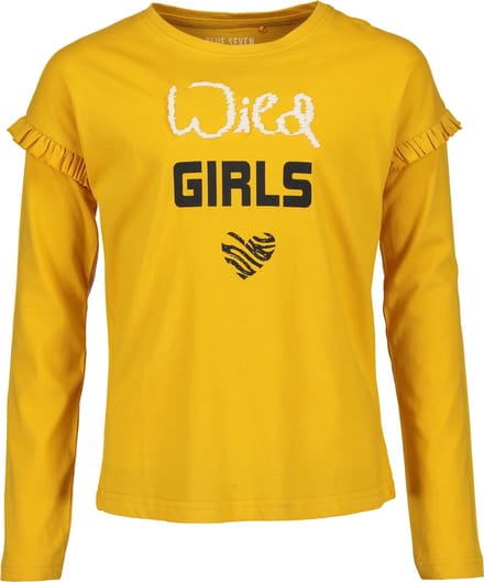 Blue Seven Meisjes T-shirt - okergeel - Maat 164