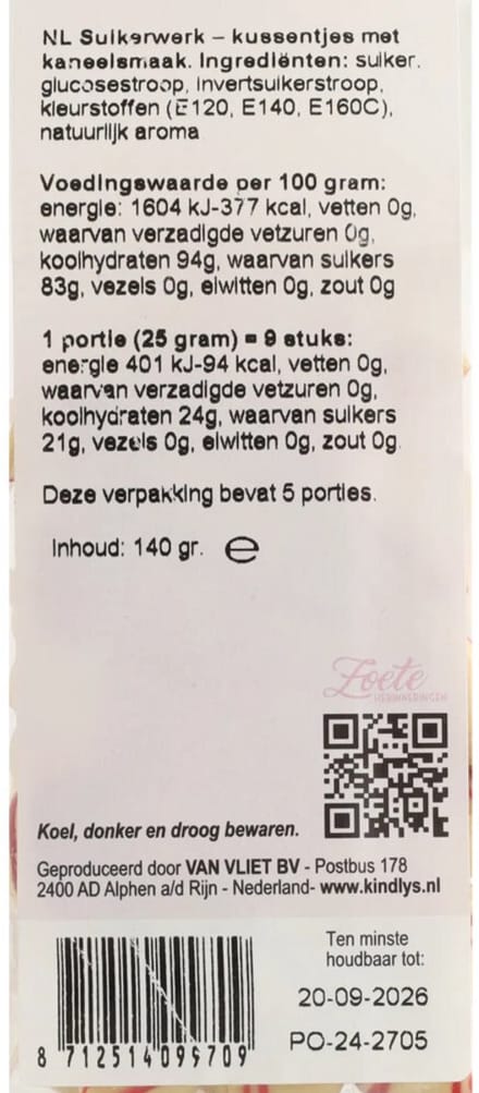 Kindly's Kaneelkussentjes - 140 gr
