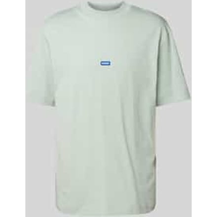T-shirt met labelpatch, model 'Nieros'