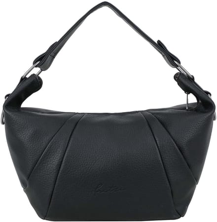 Fritzi aus Preußen schoudertas Croissant Hobo Bag Grainy Black zwart