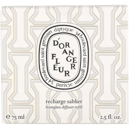 Diptyque oranjebloesem navulling voor zandloperdiffuser 75 ml