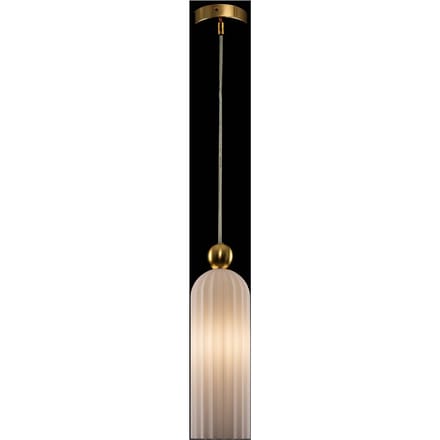 Maytoni Antic hanglamp, glazen kap in wit