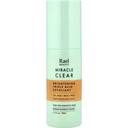 Rael, Miracle Clear, Verhelderende Triple Acid Exfoliator, Geurvrij, 50ml (1.7 fl oz) white