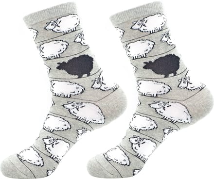 Robin Ruth - Zwarte schaap - Grijs - Dames sok - Maat 36-42
