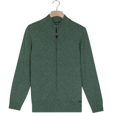 Baileys Vest Full Zip Front Body Structure Knit Dark Forest / male